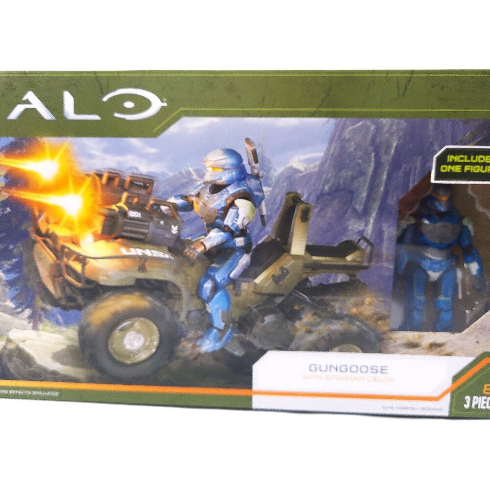 Halo Gungoose with Spartan Celox 3 Piece Boxed Set Factory Sealed Box Mint